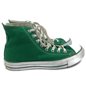green chuck taylor high tops